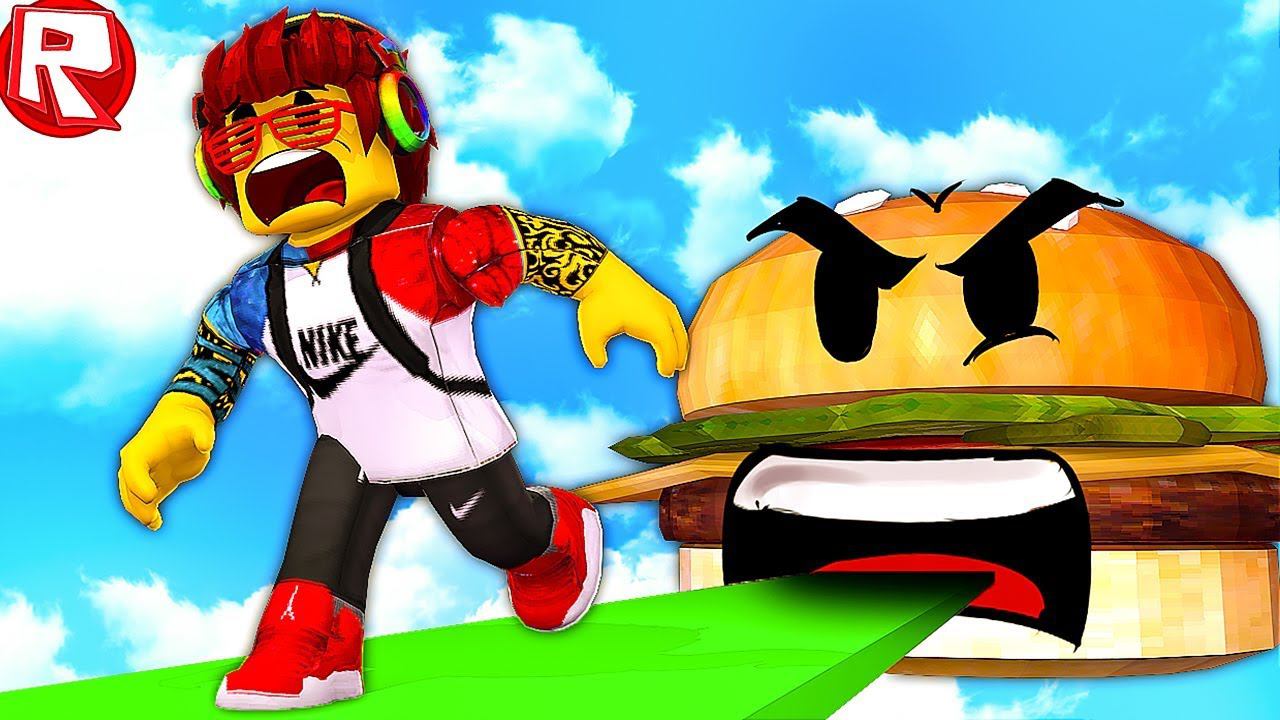 РОБЛОКС ОГРОМНЫЙ ГАМБУРГЕР ЧУТЬ НЕ ПРОГЛОТИЛ МЕНЯ В ROBLOX СИМУЛЯТОР ВИДЕО ВЕСЕЛАЯ ИГРА ДЛЯ ДЕТЕЙ смотреть онлайн