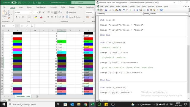 #VBA - Makro Excel Ders 4 : Hücre Silme İşlemleri - #Clear ve #Delete Komutları смотреть онлайн