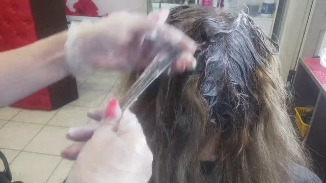 Затемнение. Из мелирования в руссый. смотреть онлайн