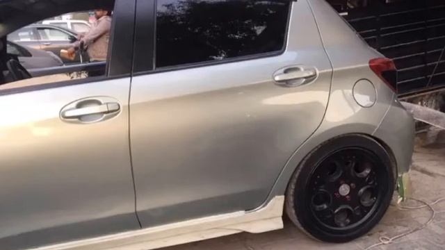 Toyota vitz( Yaris) stock to stance transformation смотреть онлайн