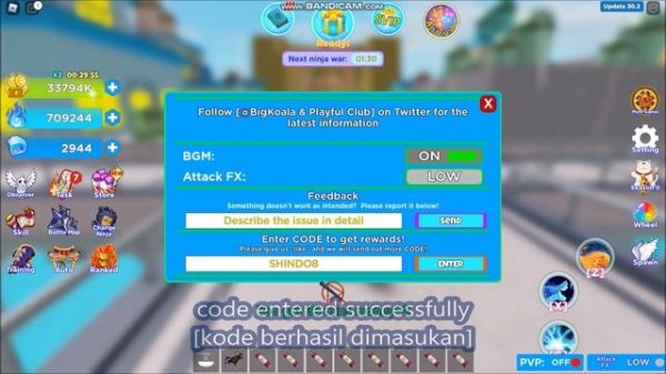 NEW UPDATE CODES [Building 3x?] ALL CODES! Anime Ninja War Tycoon ROBLOX | 21 JUNE 2022