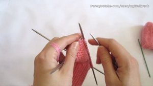 Пинетки БЕЗ ШВА. Пинетки спицами для новорожденного.