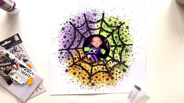 Creepy - Scrapbook Process Video #141 - A Little Bit Spooky Hop - Halloween Layout смотреть онлайн