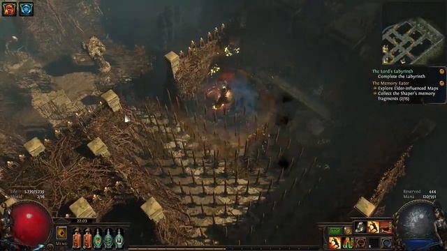 PoE Beginner doing Endless labyrinth the very first time смотреть онлайн