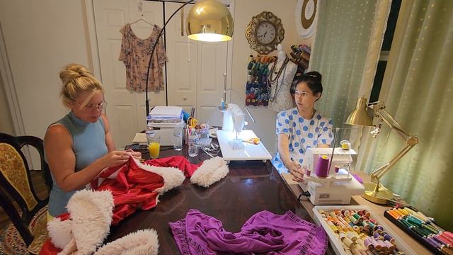 Seamstress work and alterations Santa Claus jacket Швейные работы и переделка костюма Санта Клауса смотреть онлайн