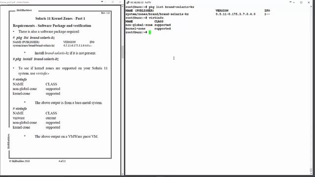 How to Install Solaris 11 Kernel Zones - Lesson 1 Prereqs and Configuration смотреть онлайн
