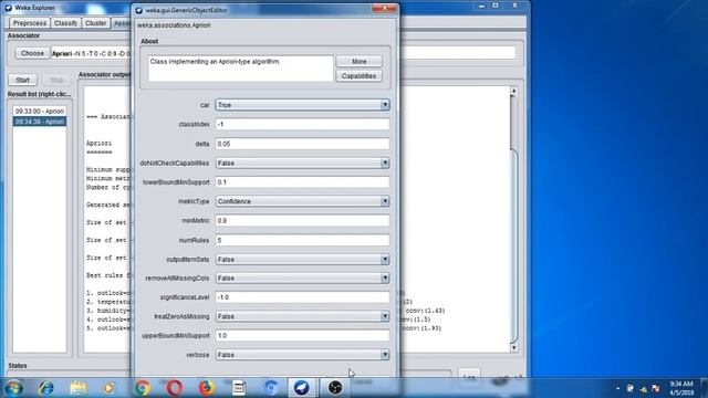 apriori algorithm in WEKA смотреть онлайн