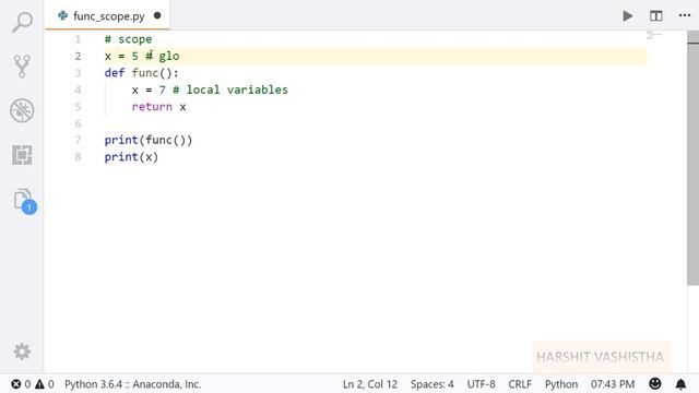 Variable Scope : Python tutorial 81 смотреть онлайн