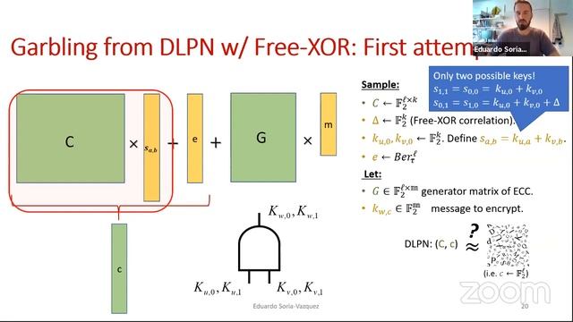 Large Scale, Actively Secure Computation from LPN and Free XOR Garbled Circuits смотреть онлайн