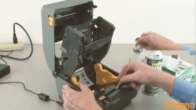 Чистка принтера Zebra ZD620/Zebra ZD420 смотреть онлайн