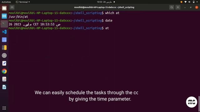 BASH SCRIPTING | How to schedule a task using "at" command смотреть онлайн