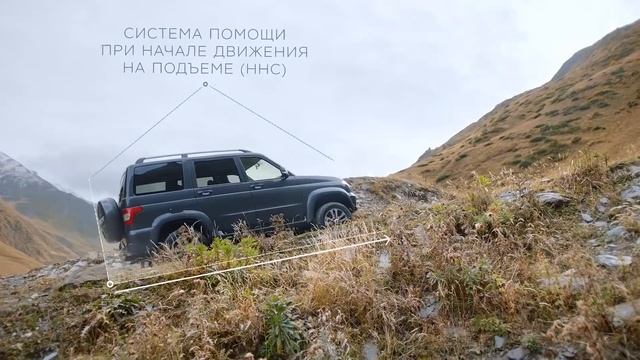 Обновленный УАЗ Патриот - СИСТЕМА ПОМОЩИ ПРИ НАЧАЛЕ ДВИЖЕНИЯ НА ПОДЪЕМЕ смотреть онлайн