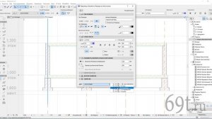 Урок 17 Архикад. Многоэтажные здания. Фундамент, этажи, лестница, ограждения, разрез и фасад.