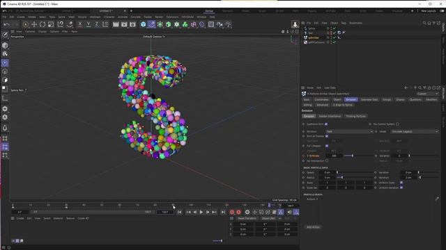 Use X-Particles to fill an object // Cinema 4D Tutorial смотреть онлайн