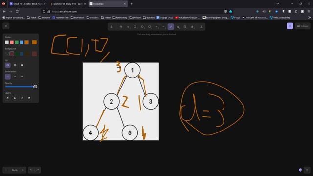 Diameter of Binary Tree TypeScript VOD — Grind 75 day 21 смотреть онлайн