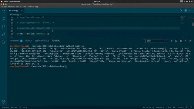 Ep -2 More on youtube API Tamil | Telegram Bot смотреть онлайн