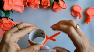 Цветы из капрона и синельной проволоки легко и просто своими руками\Master diy