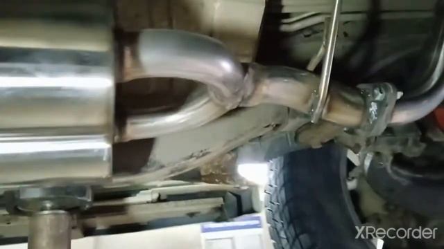 Прямоточный выхлоп Инфинити QX56. Тюнинг глушителя QX56. QX56 tuning exhaust muffler. смотреть онлайн