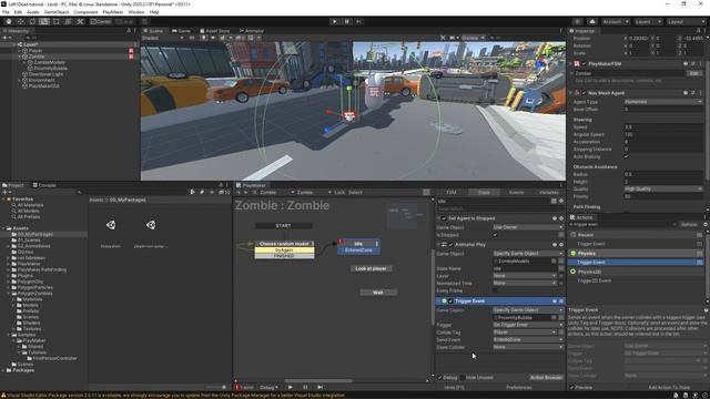 Zombie Horde Course (Part 5: Zombie AI and Animations) смотреть онлайн