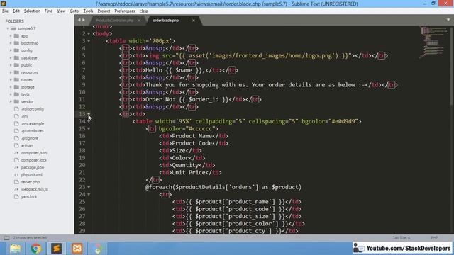 #98 Make E-com in Laravel 5.6 / 5.7 | Send Order Email | Ordered Products | Billing/Shipping Detail смотреть онлайн