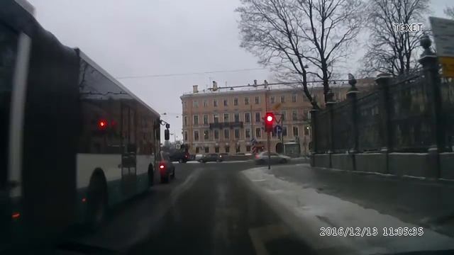 13.12.2016. Санкт-Петербург, Конногвардейский бульвар. смотреть онлайн
