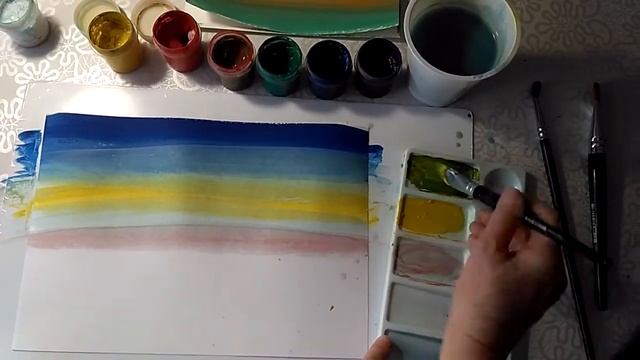 Декоративная цветовая растяжка смотреть онлайн