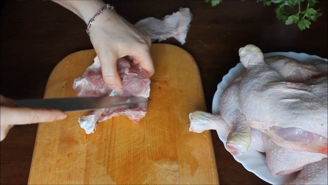 Как разделать куриную ножку или куриное филе из окорока смотреть онлайн