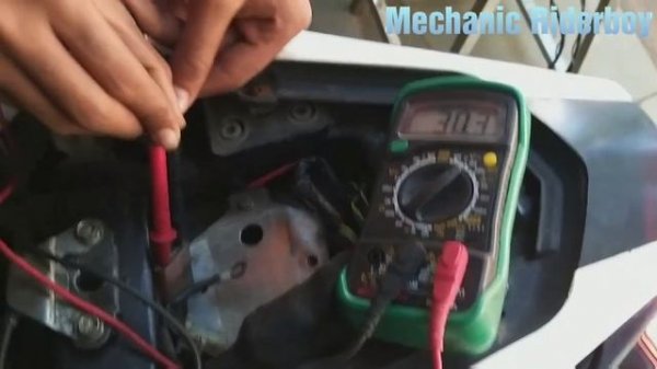 #Bajaj pulsar rs200 showing low battery charging problem and solution
