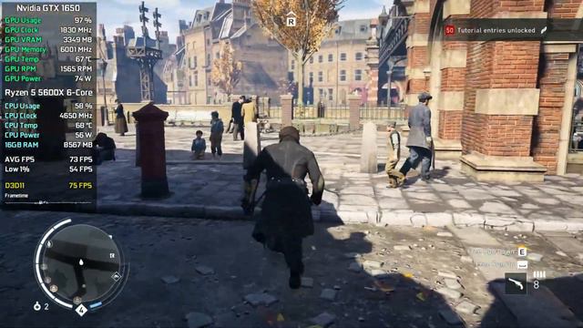 Assassin's Creed Syndicate - GTX 1650 - All Settings Tested