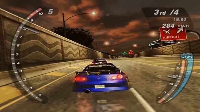 [NEW RECORD IN DESC] NFS Underground 2 - 407,5 km/h - old record смотреть онлайн