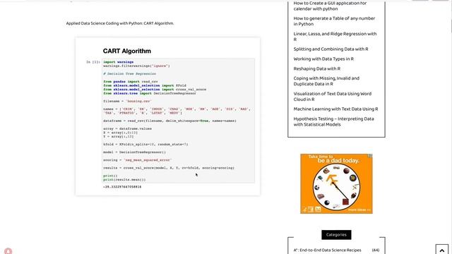 Regression with CART Algorithm смотреть онлайн