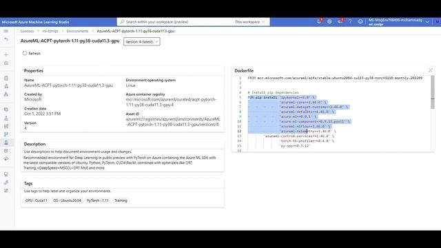 Azure Container for Pytorch in Azure Machine Learning (Optimized Deep Learning) смотреть онлайн