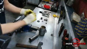 Сборка рулевой рейки Mercedes ML163