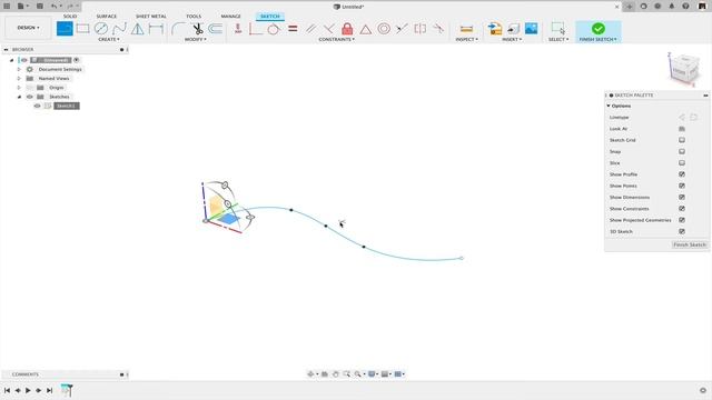 Fusion 360 - Tangency to a Spline смотреть онлайн