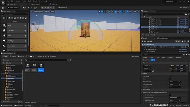 Unreal Engine 5 - Chaos Barrel Explosion (ALS #94) смотреть онлайн