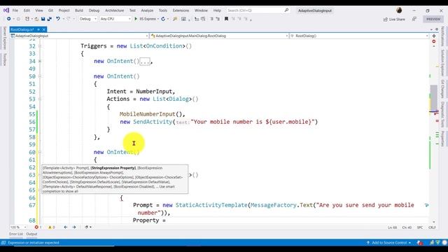 Bot - Adaptive Dialog - Confirm Input - IfCondition ?? смотреть онлайн