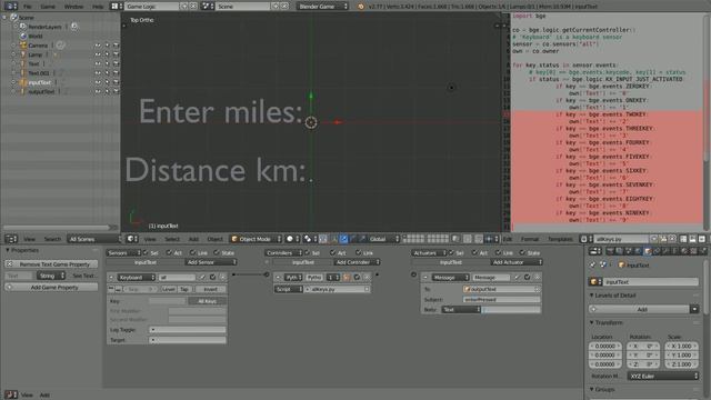 Blender Game Engine Scripting Tutorial Input Process Output Method 2 Plus Format, Cursor, Delete смотреть онлайн