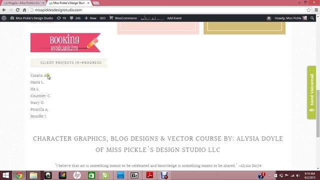 Booking Calendar and Waiting List- Miss Pickle's Design Studio смотреть онлайн