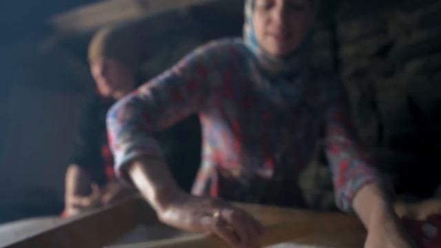Baking Bread In Old Stove In DAGESTAN Old Village In Mountains. Life In Russia