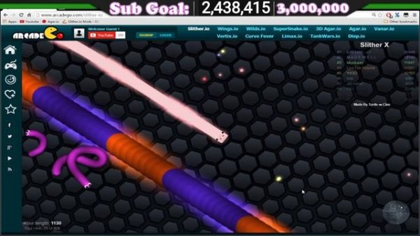 Slither.io Cool Minecraft Pig Skin Trolling Diep.io Strongest Tank ( Slither.io \ Diep.io Live )