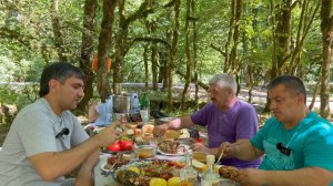 Готовим Хашламу в Казане на Костре и Хачапури на Мангале - Выходные в горах Абхазии