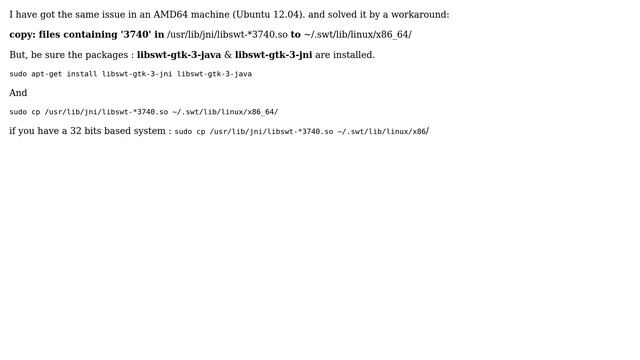 Ubuntu: Unsatisfied Link Error and missing .so files when starting Eclipse (5 Solutions!!) смотреть онлайн