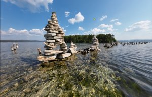 Миасс. Озеро Тургояк. Остров Веры. Джиперский пляж (пляж ГИМС).