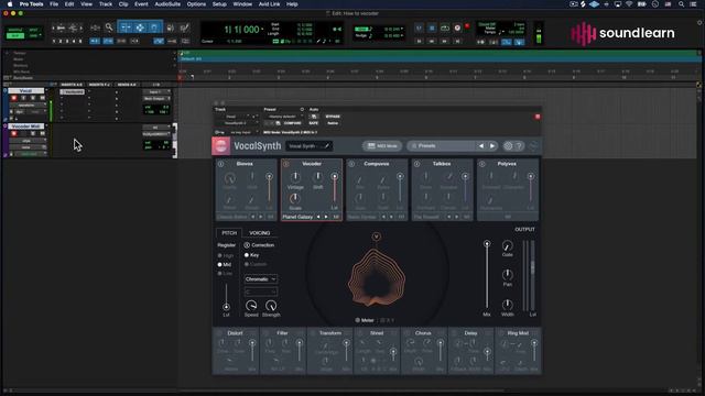 How To Create A Vocoder Effect Using MIDI With VocalSynth 2 [soundlearn]