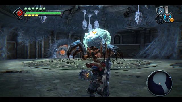 Broodmother (Blue Ice Spider) - Darksiders : Boss fight(Apocalyptic difficulty) смотреть онлайн