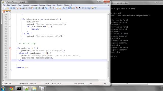 Beginning C Programming - Part 16 - Hangman Game (4) смотреть онлайн