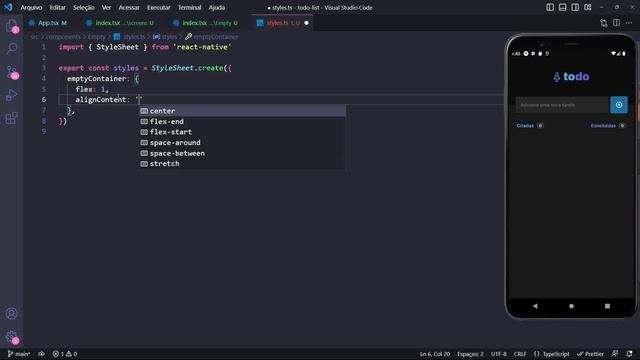 Desafio Ignite React Native (ToDo List) - #7 Estado, Flatlist e componente Empty смотреть онлайн
