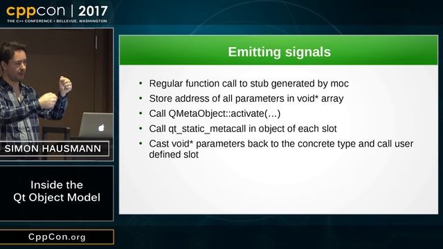CppCon 2017: Simon Hausmann “Inside the Qt Object Model” смотреть онлайн