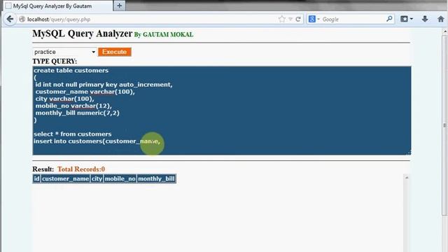 Create a table in Mysql database смотреть онлайн