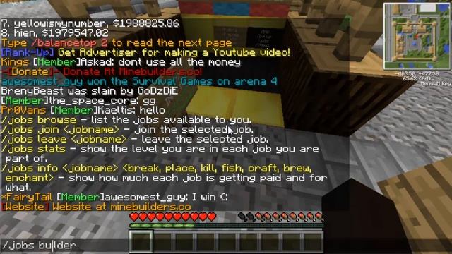 Minecraft MineBuilder's Server Open (24/7) смотреть онлайн